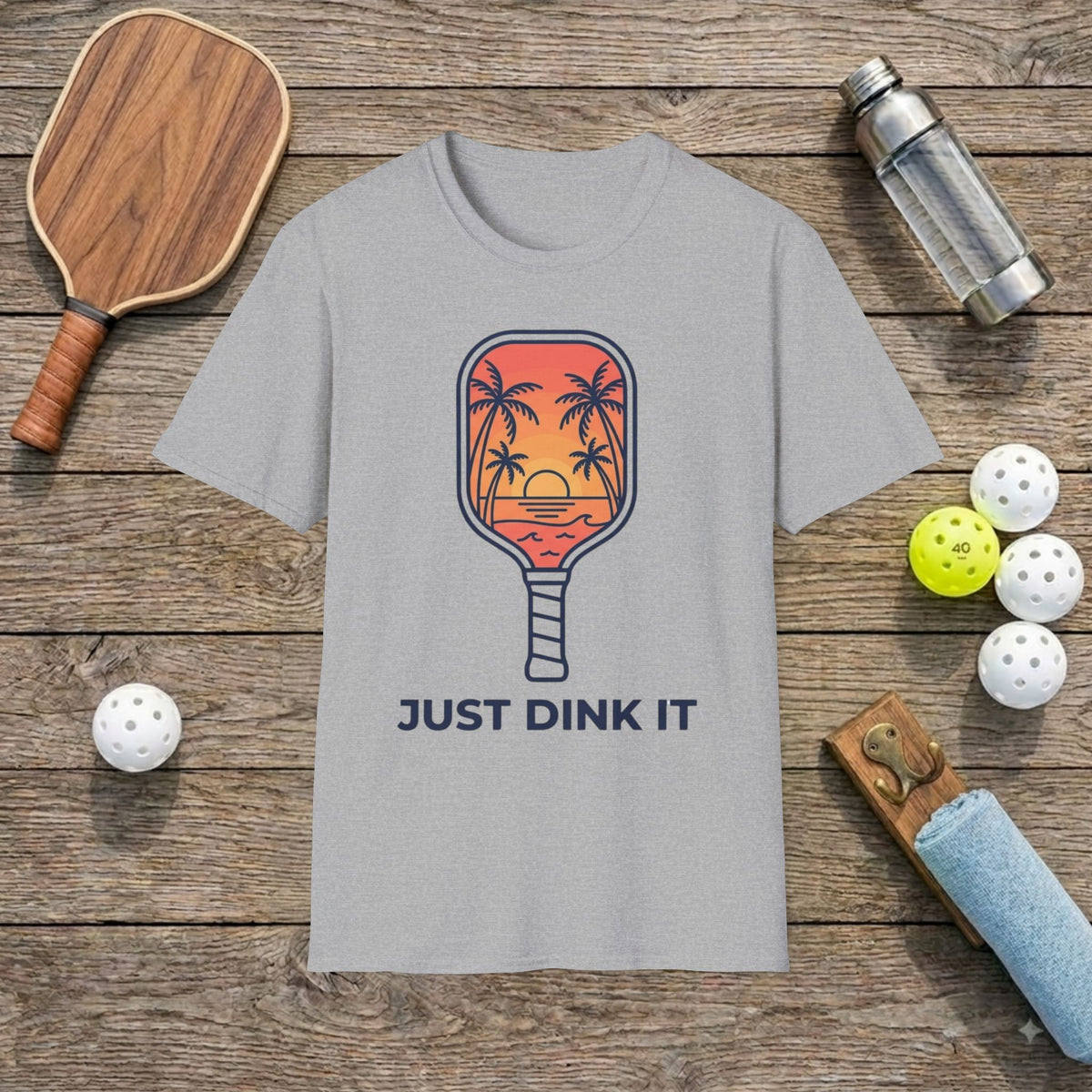 Sunset Paddle Pickleball T-Shirt
