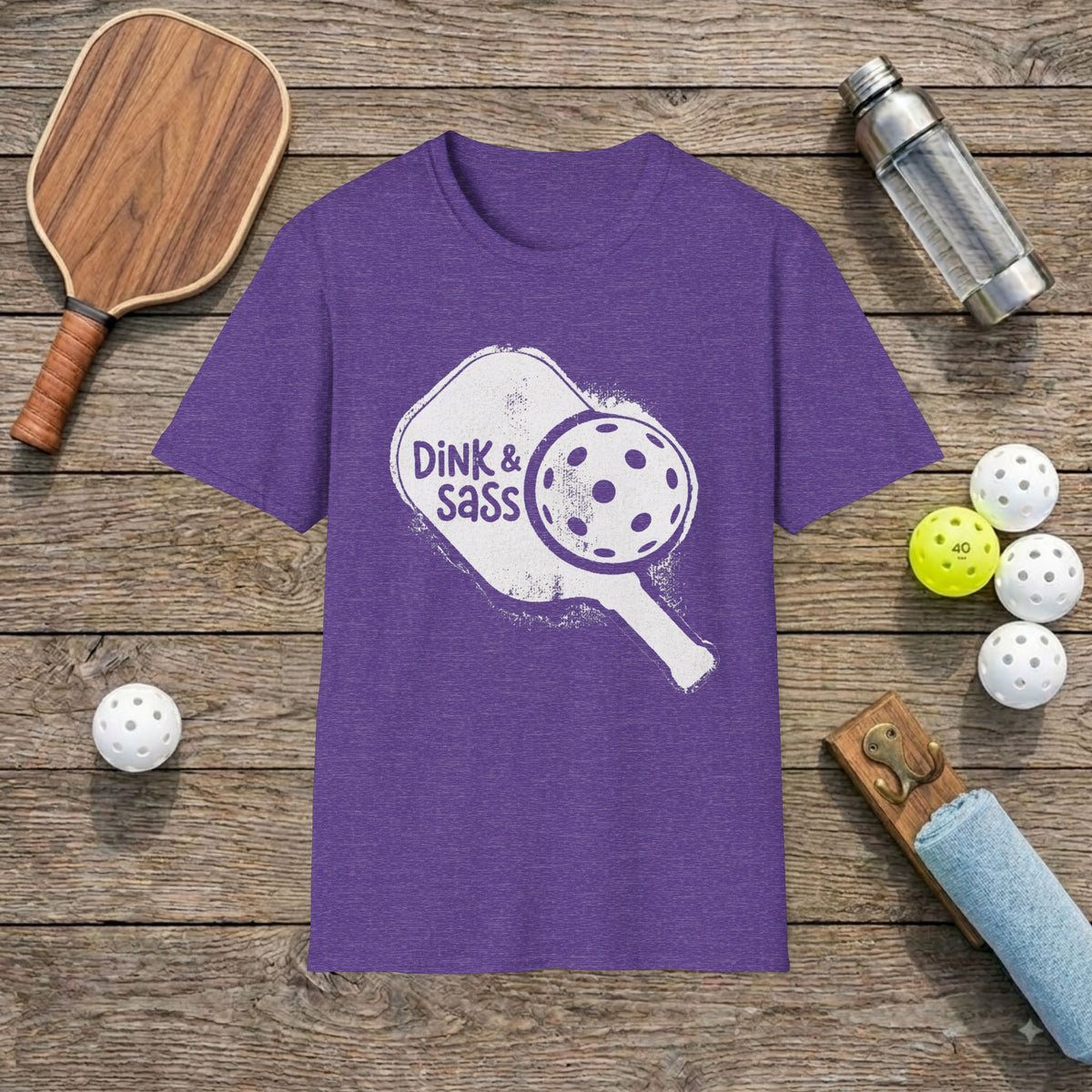 Colorful Pickleball Paddle T-Shirt