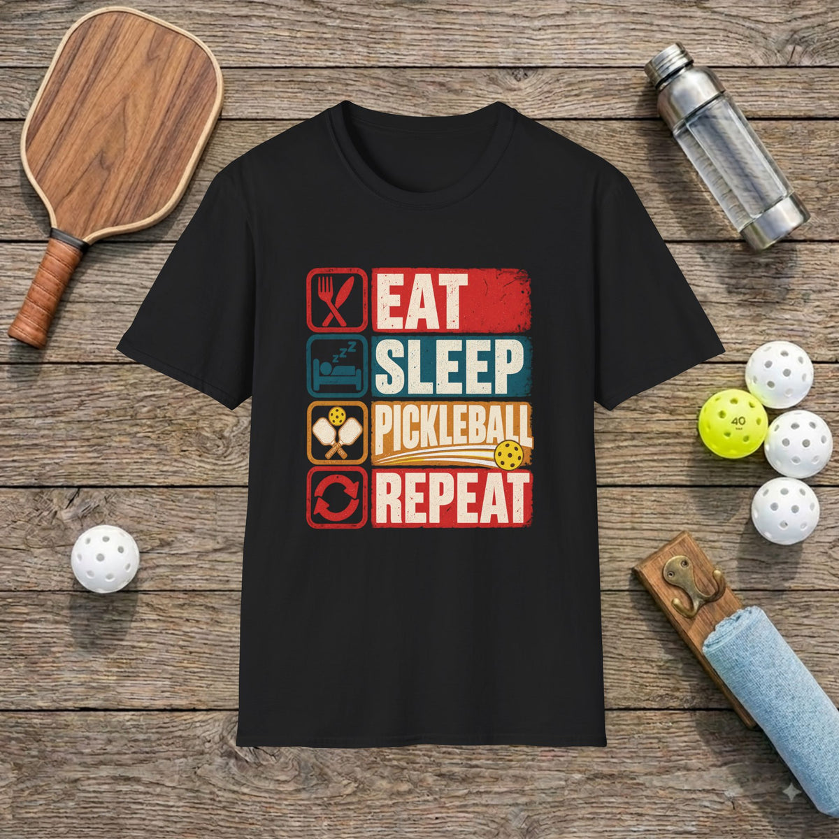 EAT SLEEP PICKLEBALL T-shirt