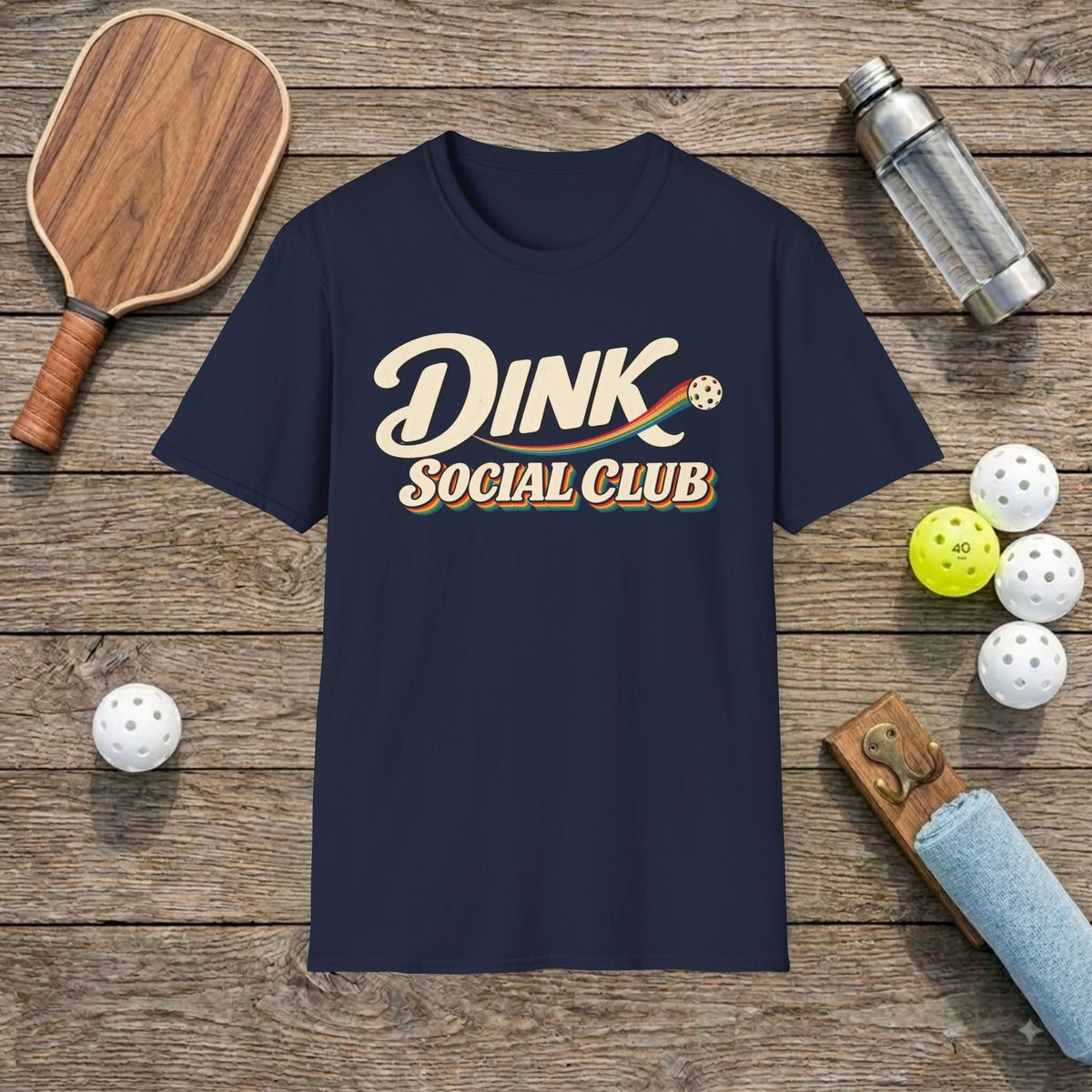 Rainbow Pickleball T-Shirt