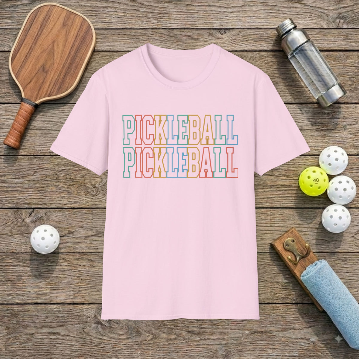 Colorful Pickleball T-Shirt
