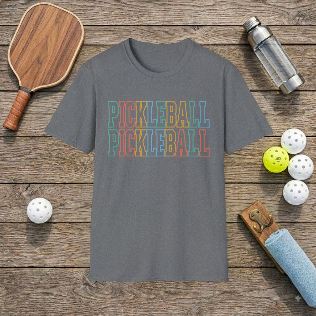 Colorful Pickleball T-Shirt
