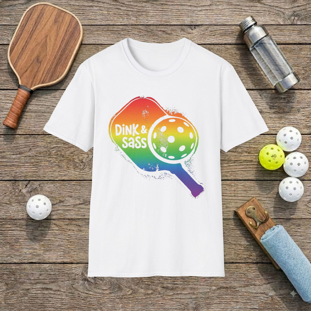 Rainbow Pickleball T-Shirt