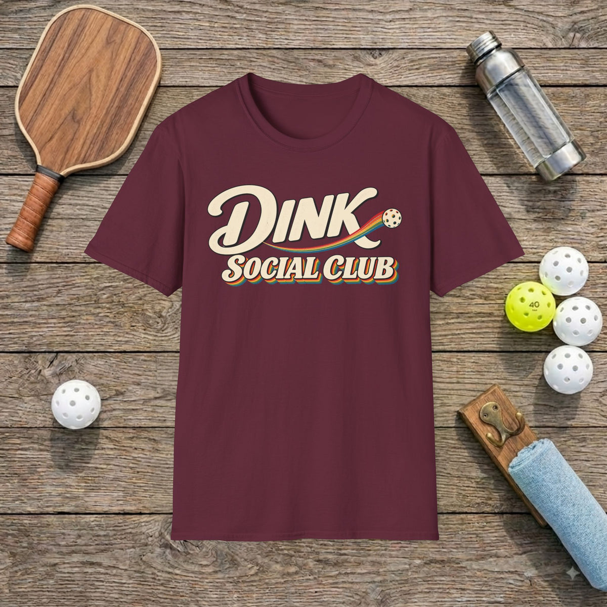 Rainbow Pickleball T-Shirt