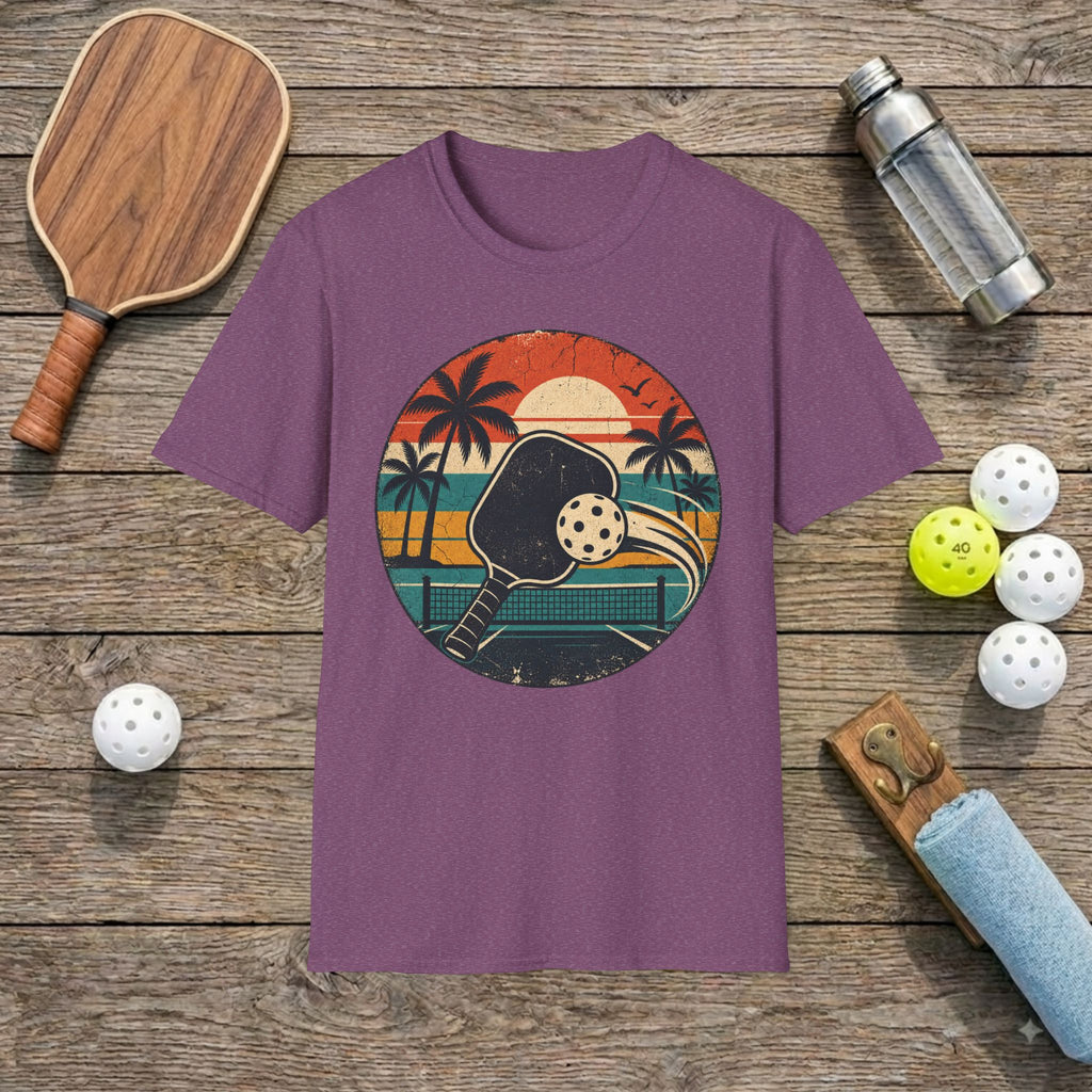 Sunset and Pickleball T-Shirt