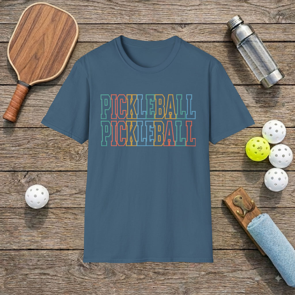 Colorful Pickleball T-Shirt