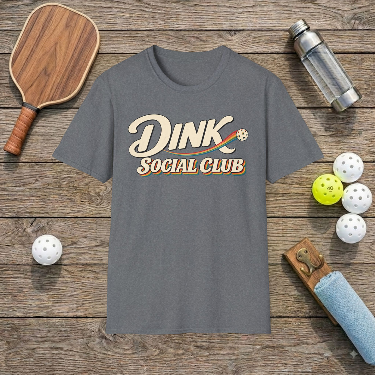 Rainbow Pickleball T-Shirt
