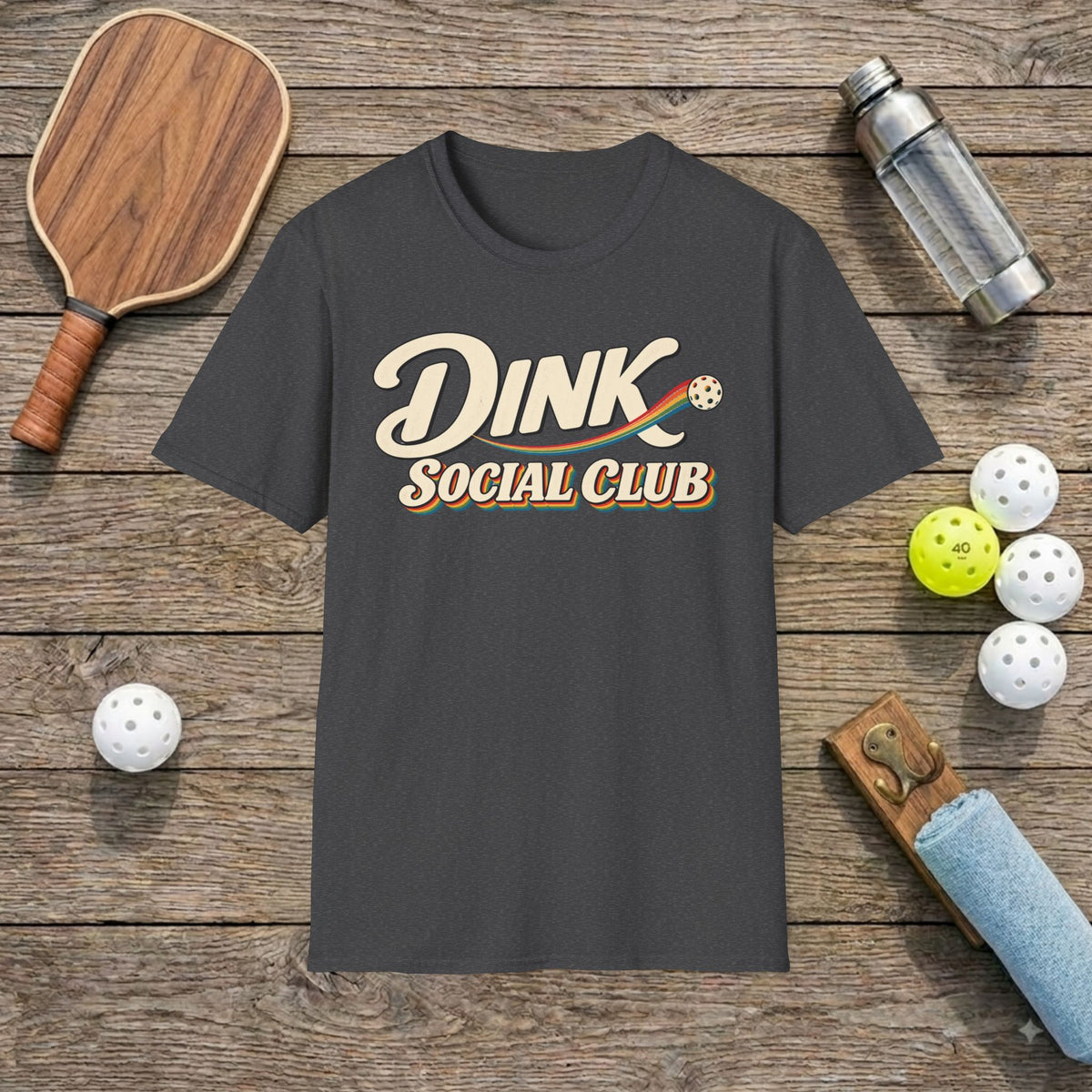 Rainbow Pickleball T-Shirt